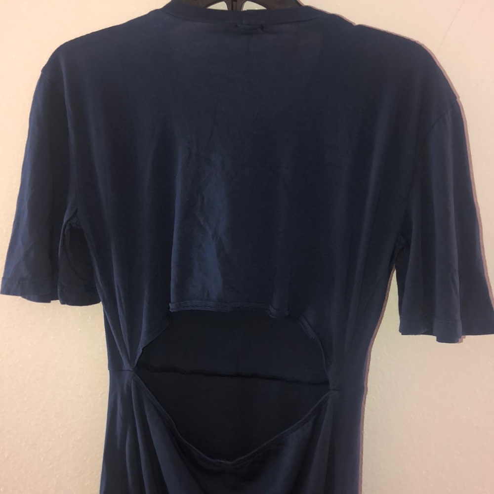 Monrow open back navy blue dress - Picture 8 of 8
